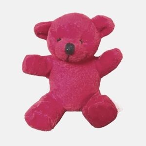 Redemption Plus mini red suffed bear